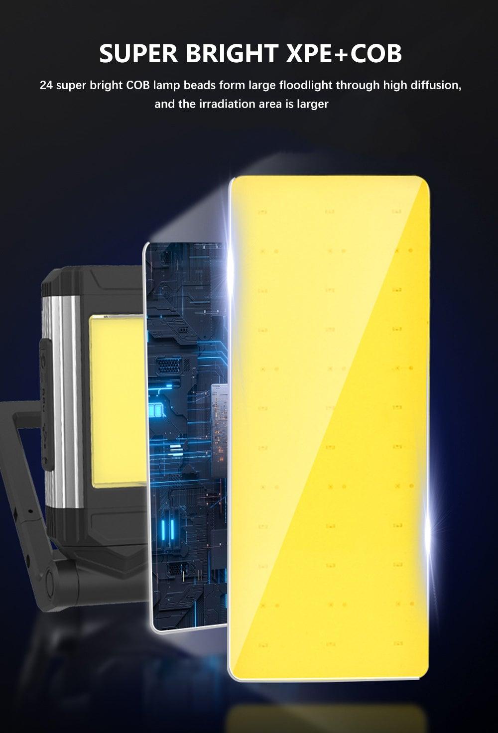 Rechargeable magnetic LED work light with hook